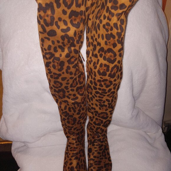 Animal print over the knee's boots - Picture 1 of 6